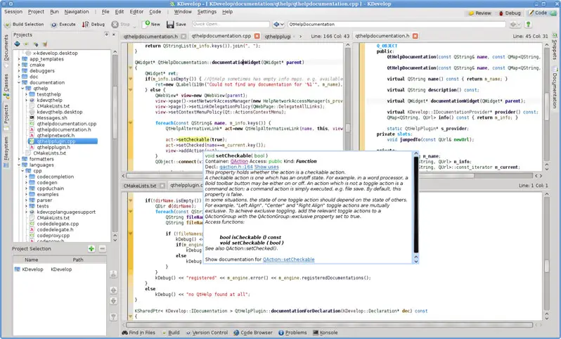 KDevelop C++ Screenshot