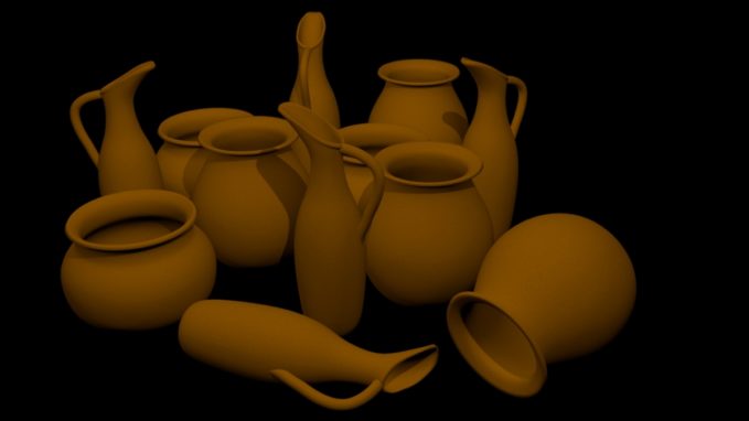 Clay Pots in 3D, a CG Blender Rendered Vases