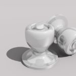 Door Knobs in 3D, a CG Blender Rendered Handles