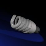 Energy Saving Light in 3D, a CG Blender Rendered Bulbs
