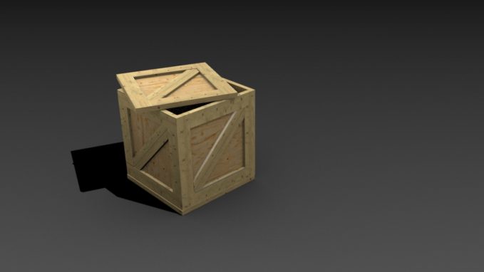 Crate in 3D, a CG Rendered Containers