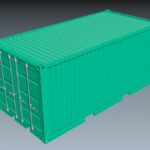 Shipping Container in 3D, a CG Rendered Containers