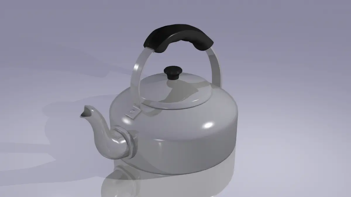 Kettle in 3D, a CG Rendered Kitchen Applicances