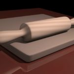 Rolling Pin in 3D, a CG Rendered Kitchen Utensils