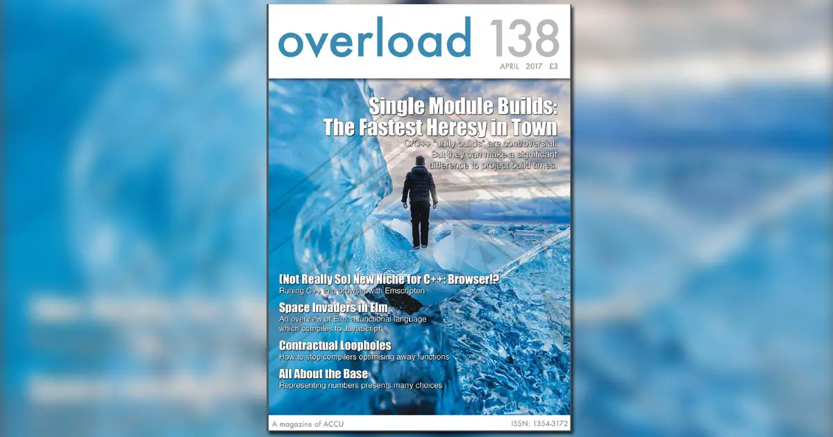 April 2017 ACCU Overload 138 Journal Cover