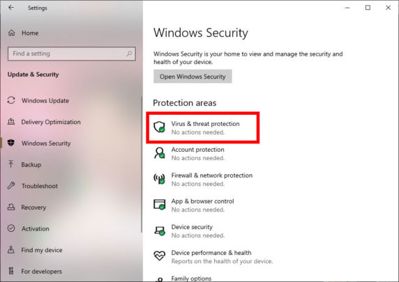 Disable Windows Defender Antivirus