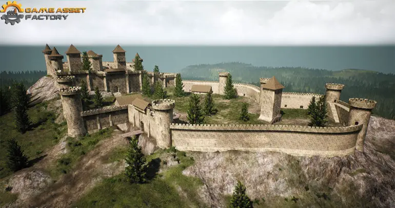 Medieval Castle Modular Vol 1 by GameAssetFactory